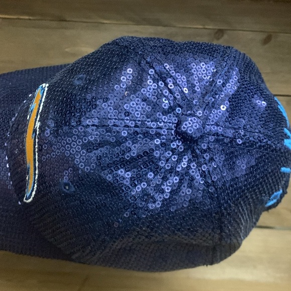 Los Angeles Chargers Women's Victoria's Secret PINK® Bling Sequin Dazzle cap - Picture 6 of 12